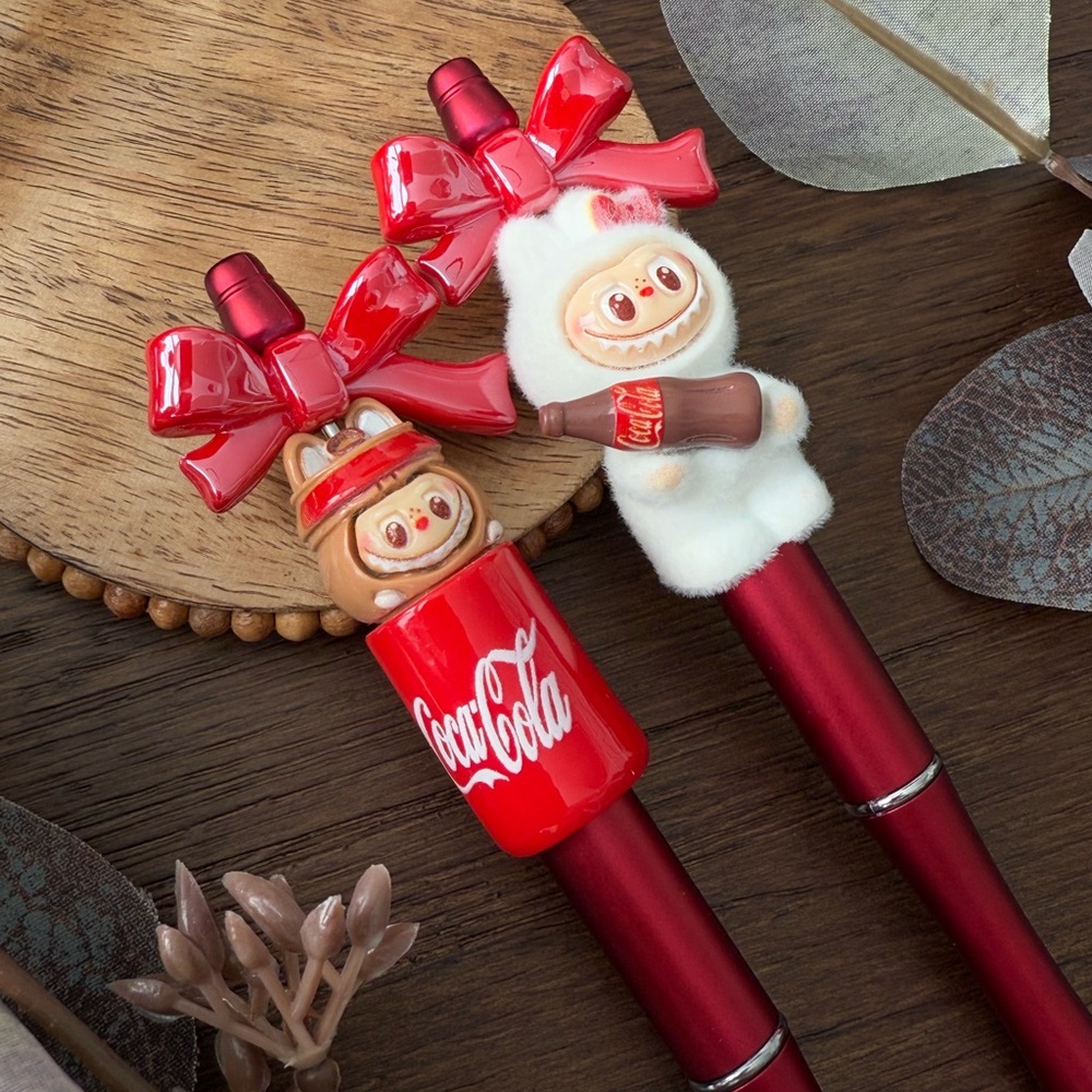 Coca-Cola Red Labubu Novelty Pens